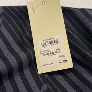 Nordstrom Black and Gray Striped Skirt